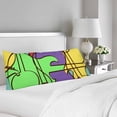 thumbnail image 2 of YUSDECOR Colorful Musical Geometric Body Pillow Pillowcase Pillow Protector Cushion Cover 20x60 Inch, 2 of 2