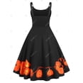 thumbnail image 2 of Vestido de talla grande con correas de Halloween con estampado de calabaza Rosegal  Suéteres Cárdigans, 2 of 5