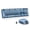 Blue, variant on Wireless Keyboard And Mouse Set, Cute Keyboard And Mouse Combo, Full Size Typewriter Keyboard With Number Pad, Colorful Keyboard With Round Keycaps For Windows PC Laptop