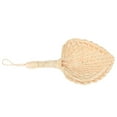 thumbnail image 2 of WEUVEB Handheld Fan with Beige Palm Leaf Design, Portable Cooling Fan for Birthday Parties and Outdoor Events, 1 Piece, 2 of 8