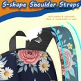 thumbnail image 5 of Pioneer Flower Floral Print Pattern 17" School Backpacks for Teens,Waterproof Oxford Fabric,S-Shape Padded Straps for School,Travel,Hiking,Camping, 5 of 6