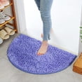 thumbnail image 1 of 40X60cm Soft Carpet Slip-resistant Bathing Room Rug Floor Door Mat Dirt Barrier Semi Circle Floor Mat Rug, 1 of 2