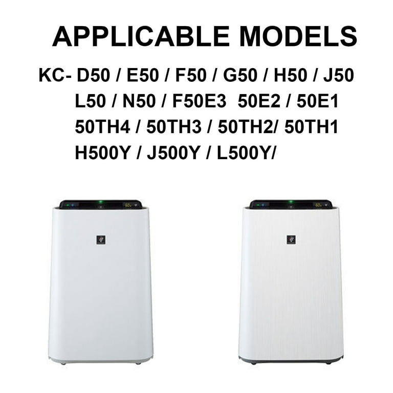 Replacement Filter KC-E50 KC-F50 Activated Carbon 2pcs For Sharp Air  Purifier KC-D50