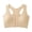 Beige, variant on Front Closure Wireless Bras for Women Yoga Racerback No Underwire Seamless Bralettes