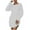 White, variant on Lovskoo Womens Fleece Tunic Pullover Long Sherpa Dress Solid Color Fuzzy Fluffy Sweatshirts Loungewear Olive Green