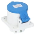 thumbnail image 3 of Conector industrial de 3 pines 2P+E, IP44, impermeable, montaje oculto, toma de aviación, CA 220-240 V, 32 A, 3 of 14