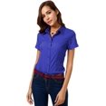 thumbnail image 1 of ORUYROP Chemise Boutonnée Basique Simple à Manches Longues/courtes pour Femmes, Chemisier/robe Officiel pour Dames, 1 of 6
