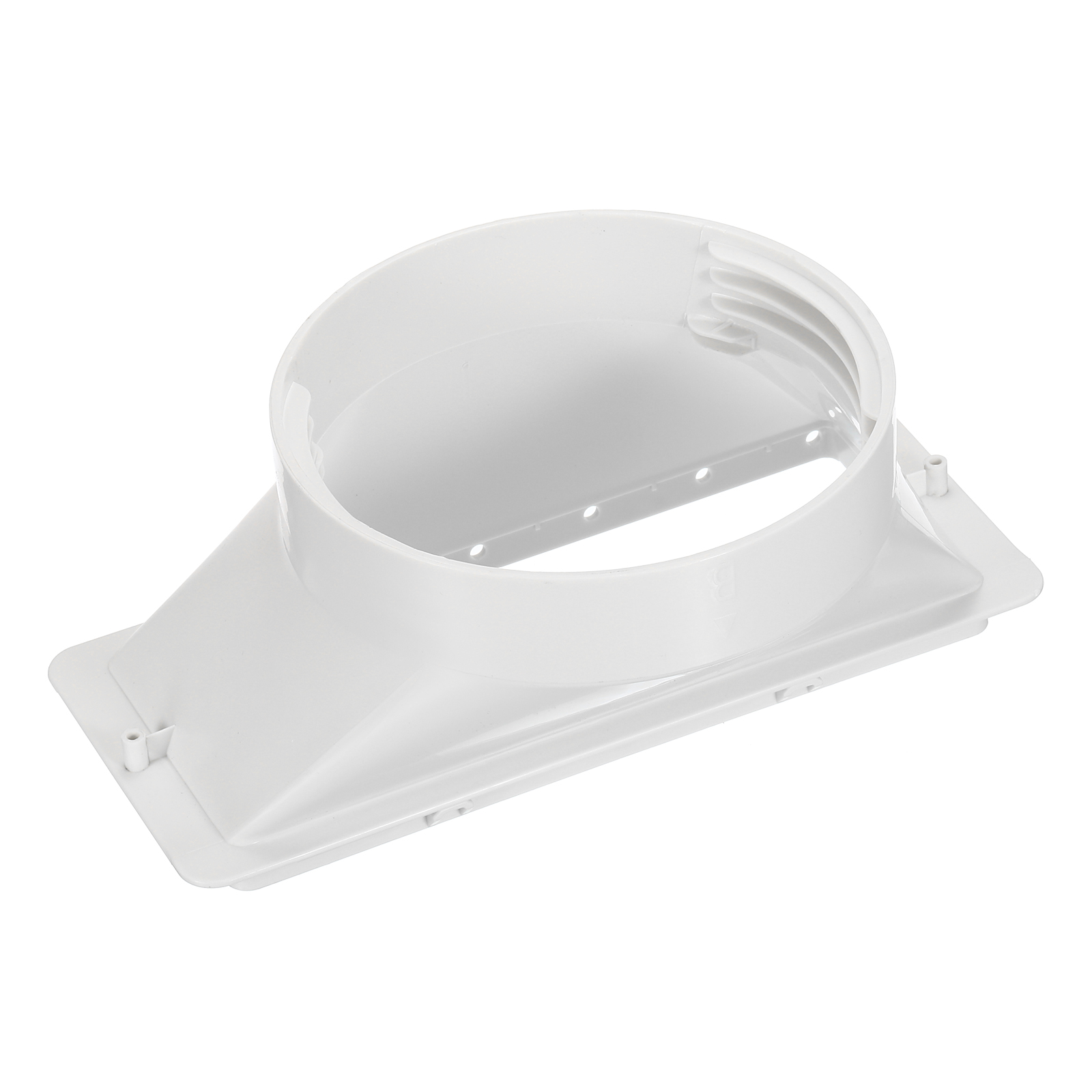 Uxcell 5.1 Inch Dia AC Tube Connector Rectangle Adapter Exhaust Hose