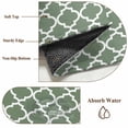 thumbnail image 6 of 6'x9' Area Rugs, Sage Green Morocco Indoor Outdoor Area Rug for Living Room Bedroom, Minimalist Boho Ethnic Abstract Motif Washable Bathroom Rugs Kitchen Floor Carpet Mats Home Decor Aesthetic, 6 of 8