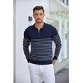 thumbnail image 6 of COOFANDY Men's Long Sleeve Polo Shirts 1/4 Zip Pullover Polo Sweater Slim Fit Polo T ShirtsFall Shirts T Shirts Casual Pullover Sweaters, 6 of 9