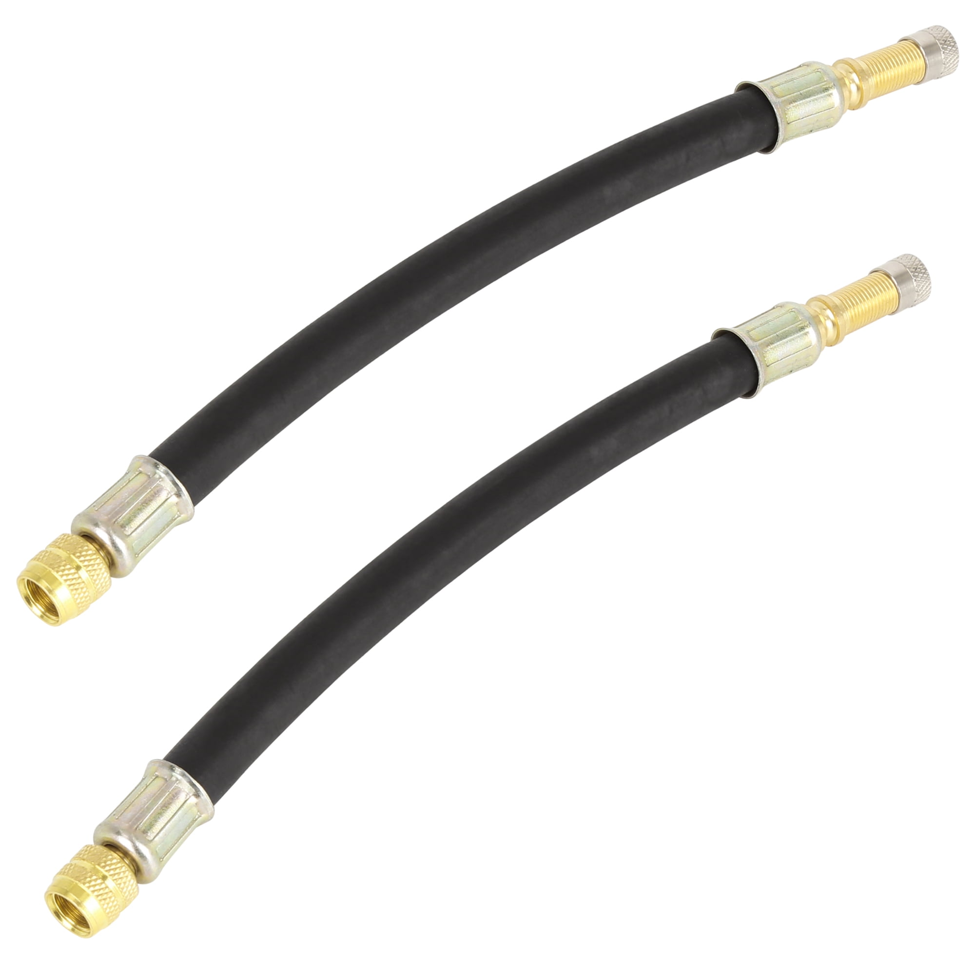 2pcs 7.48'' Length Flexible Rubber Tire Valve Extension Adapter with