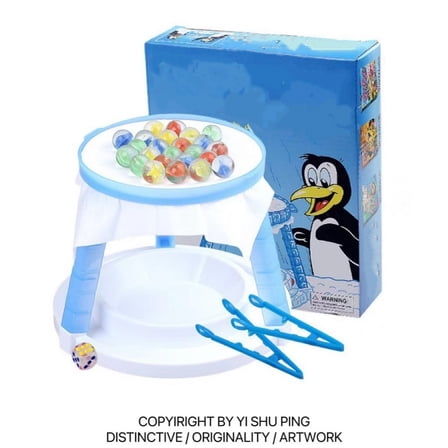Thin Ice Game Funny Interactive Marbles Game With Tweezers For Family Party Don't Break The Ice(Blue-18Cm)