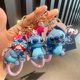 thumbnail image 2 of Llavero con colgante de Stitch de la figura del anime de Disney, llavero con ángel rosa dulce, accesorios para bolso de mano de coche, llavero, regalo de cumpleaños, 2 of 5