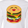 thumbnail image 4 of Inktastic Hamburger Kawaii Long Sleeve Youth T-Shirt, 4 of 5