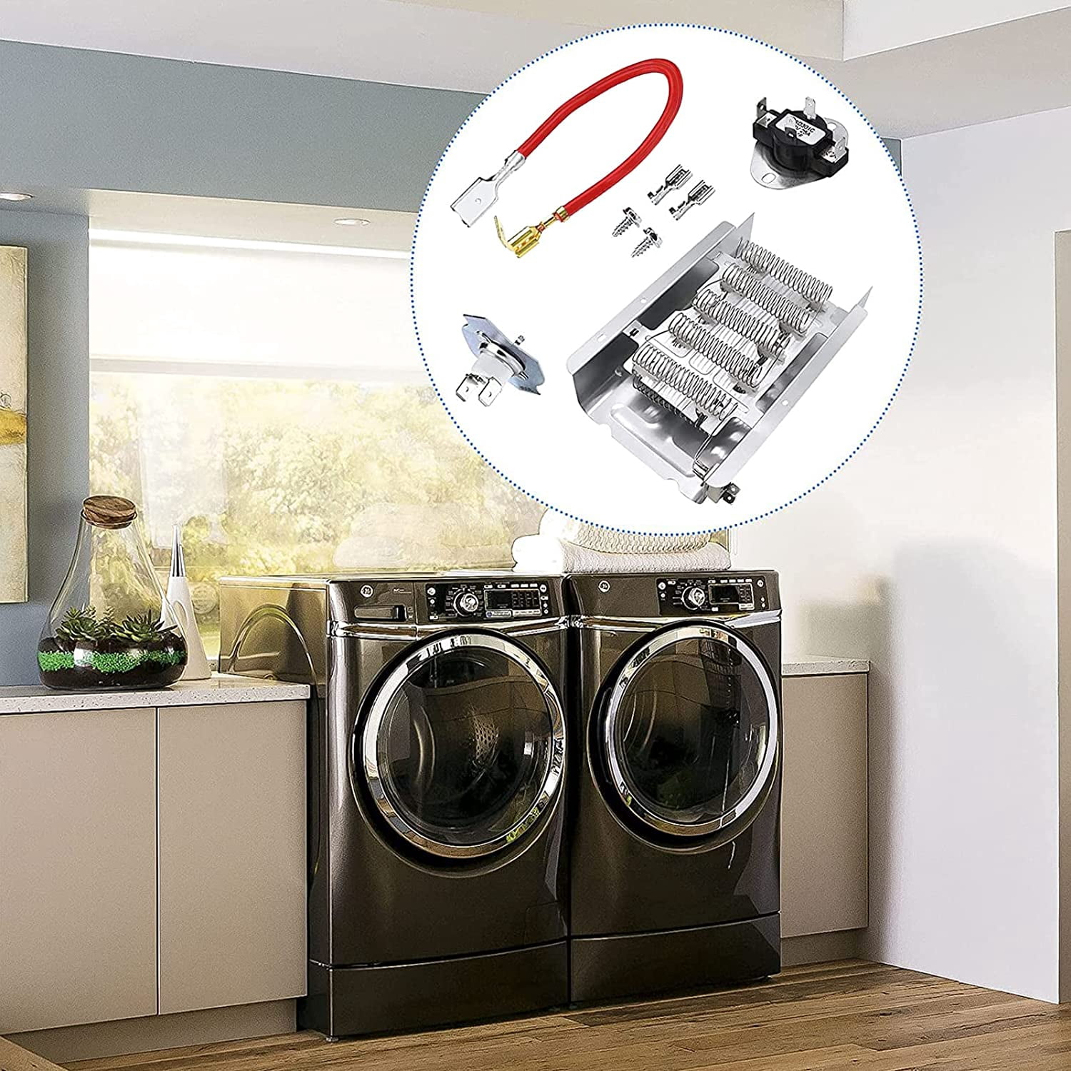 Dryer Element Kit for Whirlpool Sears 279838 & 279816