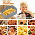 thumbnail image 6 of Chok 2 Pcs Silicone Liners Rectangular for 8 Qt Air Fryer Dual Baskets, 2 Basket Airfryer Rectangle Silicone Reusable Baking Tray, 6 of 6
