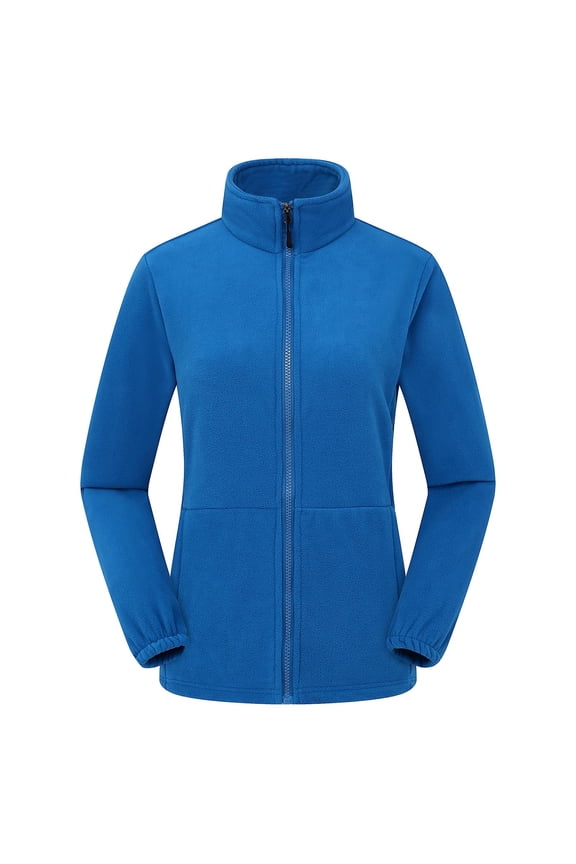 Women Winter Coats Soft Warm Plush Jackets for Women Solid Stand-Up Collar Zipper Pocket Short Dresses for Women Casual Trendy Womens Long Sleeve Tops