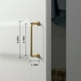 thumbnail image 6 of Goo-Ki 6 Pack 3.78'' Hole Center Modern Brushed Brass Cabinet Handles Closet Classic Ancient Cabinet Pull Hardware for Bedroom, Kitchen, 6 of 8