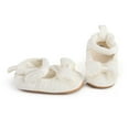 thumbnail image 4 of Yoyauz Baby Girl Mary Jane Shoes Anti Slip Rubber Sole Ballet Slippers Princess Dress Wedding Shoes Newborn Kids Shoes Toddler Shoes（0-12 Month）, 4 of 10