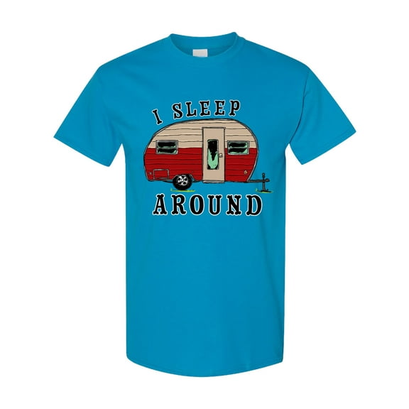 Inktastic I Sleep Around Stylish Camper T-Shirt