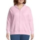 Just My Size Women's Plus Size Fleece Zip Hood Jacket - image 1 of 6