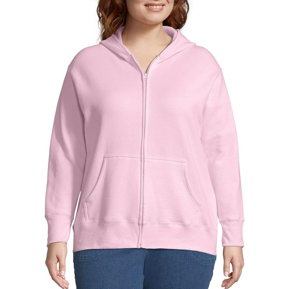 Just My Size Just My Size Women's Plus Size Fleece Zip Hood Jacket