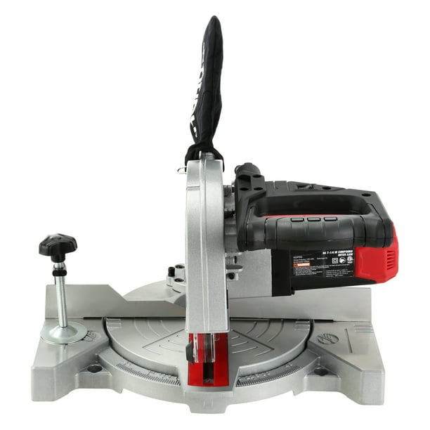 Hyper Tough 7-1/4 Inch 9 Amp Corded Compound Miter Saw, Laser