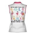 thumbnail image 3 of Customize Name Flamingo Golf Friends Small Gang Women Sleeveless Polo XS-4XL, 3 of 5