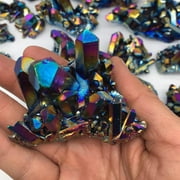 Jewellery Irregular Natural Colorful Rainbow Quartz Crystal Cluster Crystal Ore Rock Minerals Geode Specimen Home Decor Specimen
