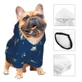thumbnail image 3 of Fotbe Lighthouses and Anchors Sudadera con Estampado para Perros Pequeños – Suéter con Capucha para Mascotas, Tela Suave de Forro Polar con Bolsillo-Large, 3 of 7