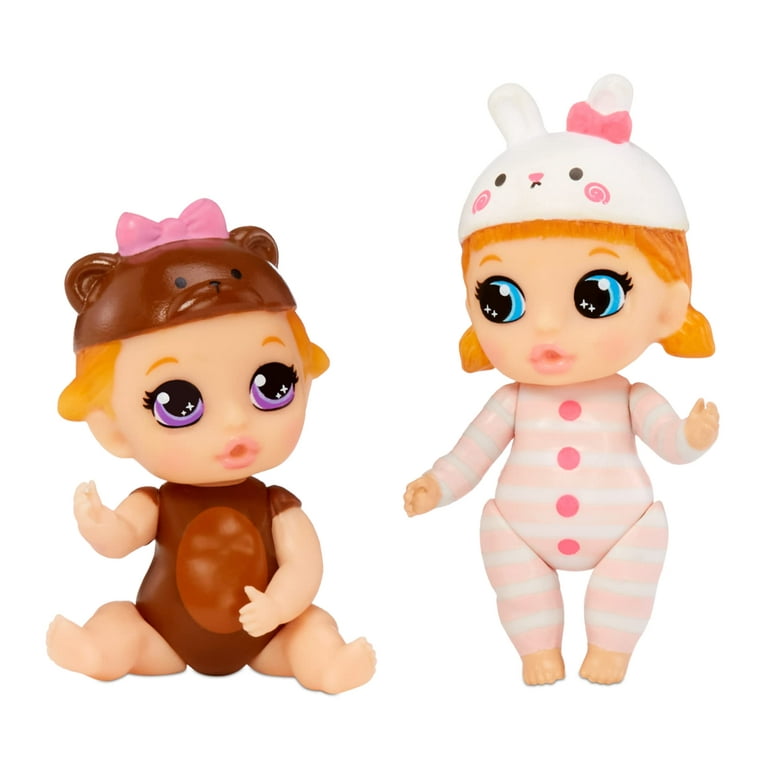 Baby Born Surprise Mini Babies – Unwrap Surprise Twins or Triplets  Collectible Baby Dolls with Soft Swaddle, Blanket, Crib Playset