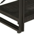 thumbnail image 3 of vidaXL 3-Tier Bookcase Black 140x30x80 cm Solid Mango Wood, 3 of 5