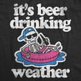 thumbnail image 2 of Mens Funny T Shirts Its Beer Drinking Weather Sarcastic Partying Graphic Novelty Tee For Men Graphic Tees, 2 of 9