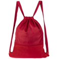thumbnail image 2 of Paquete 100 piezas Bolsa mochila con bolsillo frontal con cierre rojo 36 x 44, 2 of 3