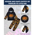 thumbnail image 5 of Lanbubble Toddler Boys 2-Piece Outfit 3D Print Long Sleeve Sweatshirt Hoodie and Jogger Pants Set for Ages 2-6T, Casual Matching Clothes, 5 of 8