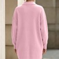 thumbnail image 7 of QIYAGBSA Soft Cardigan Sweaters for Women Ribbed Knit Button Down Lapel Collar Loose Mid Length Long Sleeve with Pockets Fall Winter Layer, 7 of 7