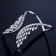 thumbnail image 3 of Conjunto de joyería de plumas ajustables con circonitas | Conjunto de regalo de anillo y pulsera para mujer | Símbolo de protección y valentía | Para uso diario, 3 of 4
