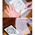 thumbnail image 4 of 25 hojas de papel de transferencia de tatuajes, plantillas de tatuajes, papel de calco A4, papel carbón, tatuajes, papel de grafito, papel de transferencia para tatuajes, 4 of 5