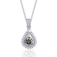 thumbnail image 5 of Moissanite Pendant Necklace 1ct Round Cut D Color VVS1 Diamond Necklace for Women 925 Sterling Silver Necklace for Women with Certificate, 5 of 9