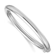 thumbnail image 6 of Auriga Fine Jewelry 14K White Gold Polished 6.3mm Hinged Bangle for Men, 6 of 6