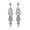 Silver, variant on Jhumka Long Tassel Bell Earrings Vintage Jhumki Bollywood Traditional Ethnic Dangle Drop Bohemian Chandelier Earring for Women Oxidized Crystal Wedding Party Festival Indian Jewelry Gift