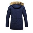 thumbnail image 4 of Woman Lady Winter Warm Coat Jacket Men Thicken Long Parka Jackets Plus Size Hooded Overcoat Fashion Trench Outerwear for Couple, 4 of 5