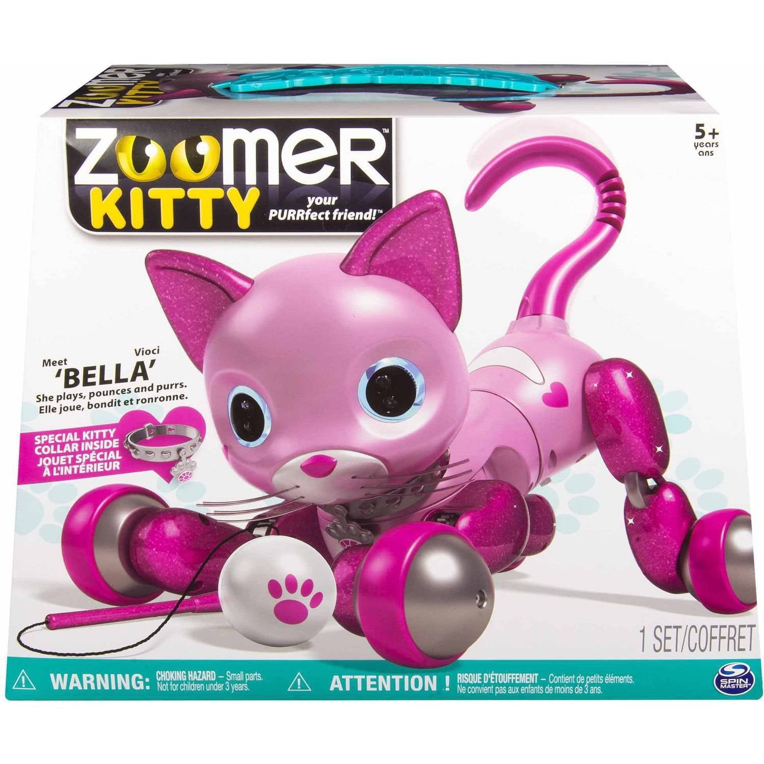 Zoomer Kitty Spin Master Interactive Robot Cat Robo Kitty Brand New 