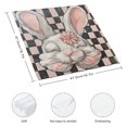 thumbnail image 3 of WYYP Rabbit Mask Flower Cloth Napkin Reusable Dinner Napkin for Dining Table Kitchen Daily Party Housewarming Farmhouse Decor 4 PCS, 3 of 7