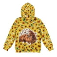 thumbnail image 5 of Pzuqiu Sunflower Horse Hooded Sweatshirts for Boys 10-11 Personalized Warm Fall Outfits Fashion Clothing Lightness Long Sleeve Soft Hoodies Kids Fall Winter Clothes for Daily Life, 5 of 7