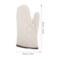 thumbnail image 2 of PAMINGONO 1 Pair Baking Gloves Cotton Heat Resistance Anti-slip Multi-purpose For Kitchen Use 10.41X6.41X0.98in, 2 of 8