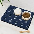 thumbnail image 3 of Beach Beacon Nautical Summer Dog Food Mat – Coastal Marine Pet Feeding Mat 16x24, Non-Slip, Absorbent, Quick Dry, Waterproof, Easy Clean, 3 of 6