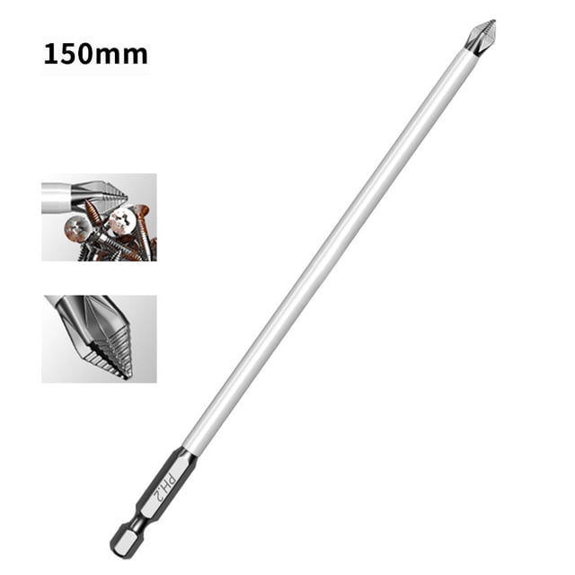 BTOER Anti Slip Screwdriver Head Magnetic Screwdriver Tungsten Steel Resistant Screwdriver Hexagonal Screwdriver Head
