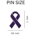 thumbnail image 3 of Crohn's Awareness Purple Ribbon Pins, 3 of 3