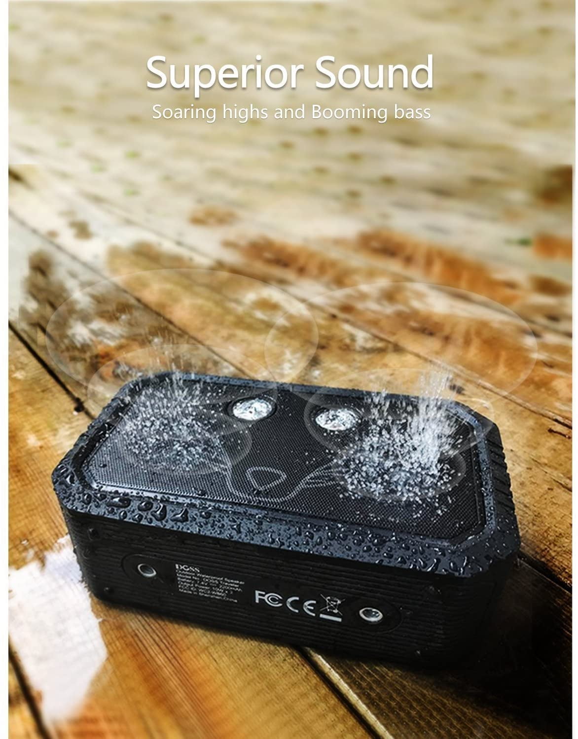 doss traveler waterproof bluetooth speaker